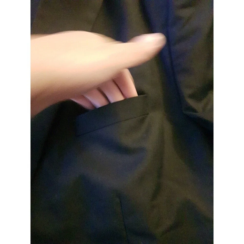 Coofandy Mens Blazer Size XXL Sport Jacket One Button Black Suit Wedding Formal